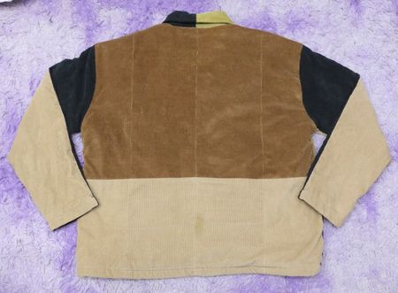 CR1496 Upcycled Corduroy Panel Jacket