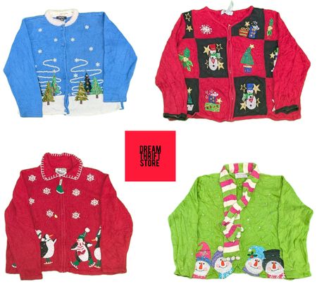 SUÉTER NAVIDEÑO DE PATRÓN ANTIGUO