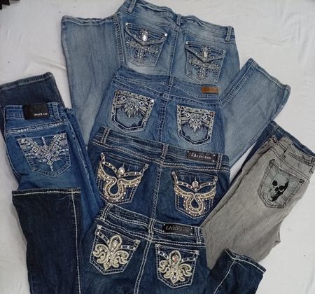CR7443 Y2K Flare Jeans