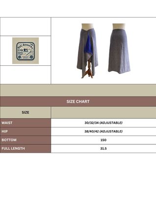 Upcycled Asymmetric Wrap with Skirt