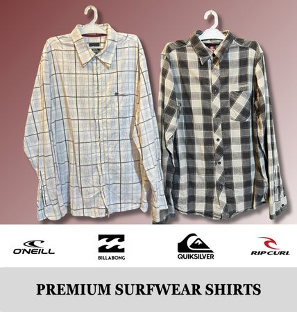 Premium QuikSilver Button Up Shirts