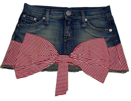 Y2k denim mini skirts