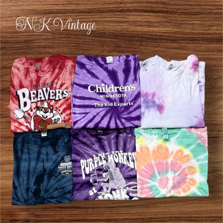 Tie and dye T-shirts