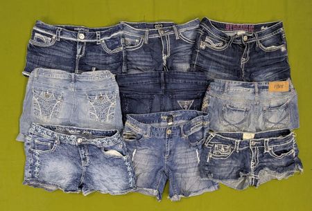 💥 RV2905 Y2K Denim Mini Shorts