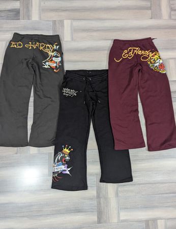 Ed Hardy Women's Flared Trousers, (Ed-031), 15 pcs, Last Stock