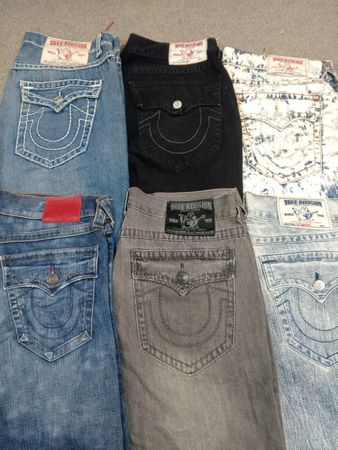 HD1436 Men True Religion Baggy Shorts