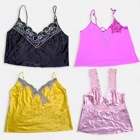 SA490 Y2K con encaje y camisetas básicas