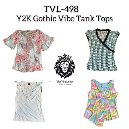 Y2K Gothic Vibe Tank Tops (TVL-498)