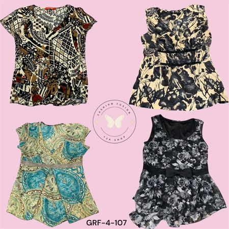 Printed Poly Blouse – Lightweight Everyday Elegance (GRF-4-107)