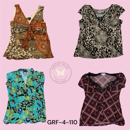 Classic Printed Blouse – Timeless Smart Casual Look (GRF-4-110)