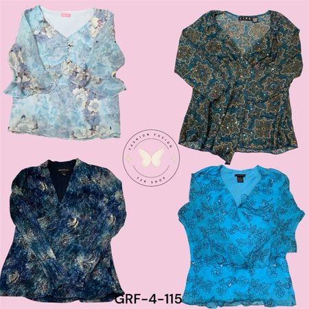 Printed Poly Top – Relaxed Fit Everyday Fashion (GRF-4-115)