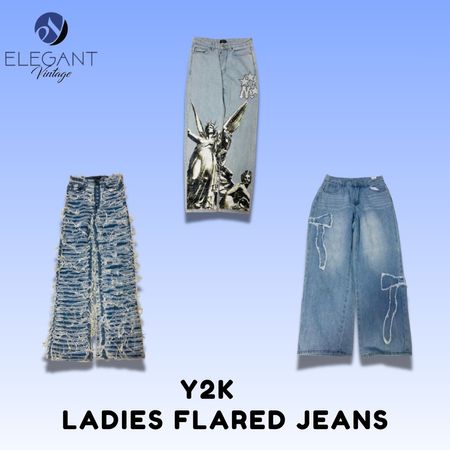 Y2K Ladies Flared Jeans - EV1520