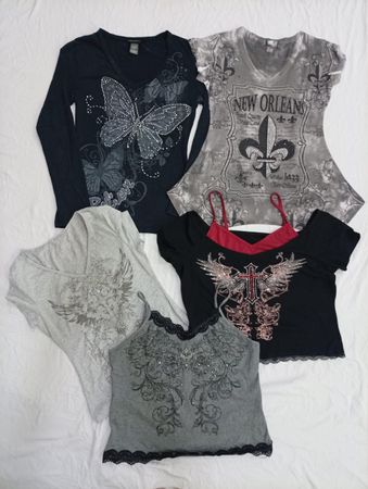 CR7455 Y2K Baby Tees