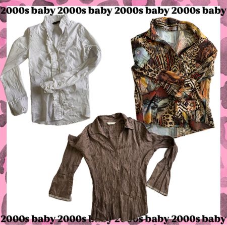 Metallic & graphic mix y2k tops-112