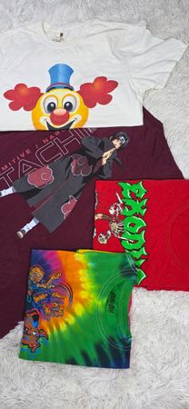 T-shirts imprimés avec des dessins animés | T-shirts d'animation de dessins animés