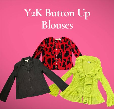 Y2K Button Up Blouses - (13/04)