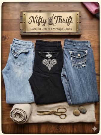 Y2K Embellished/Embroidered Bootcut/Flare Jeans