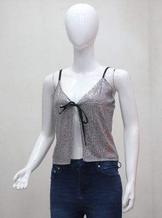 CR1509 Upcycled Sequin Camisole Top