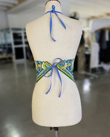 Upcycled y2k Scarf Tank Top