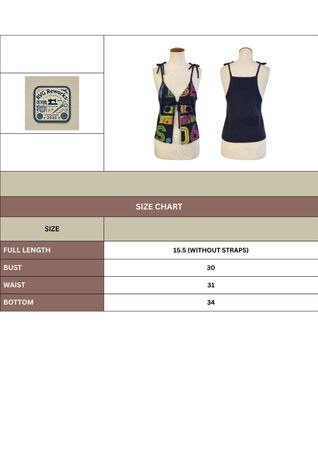 Upcycled y2k Tie-Front Tank Top