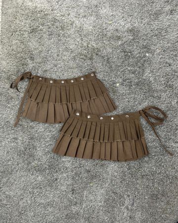 Upcycled Pleated Skirt