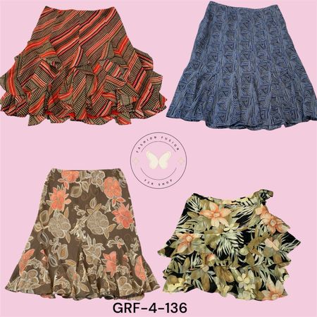 Y2K Inspired Polyester skirts– Lightweight & Stylish Outfit (GRF-4-136)