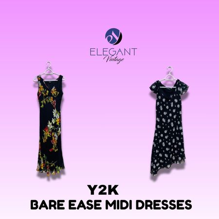 Y2K Bare Ease Midi Dresses - EV1569