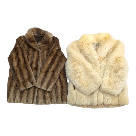 Y2K Real Fur And Faux Fur Coat