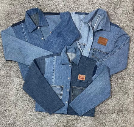 Upcycled Levi's Denim Pocket Jackets