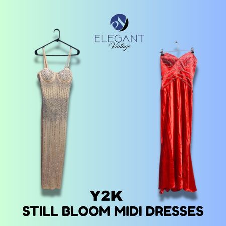 Y2K Still Bloom Midi Dresses - EVM1573