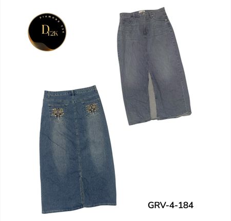 Y2K Denim Long Skirt – Vintage Aesthetic Streetwear Essential (GRV-4-184)