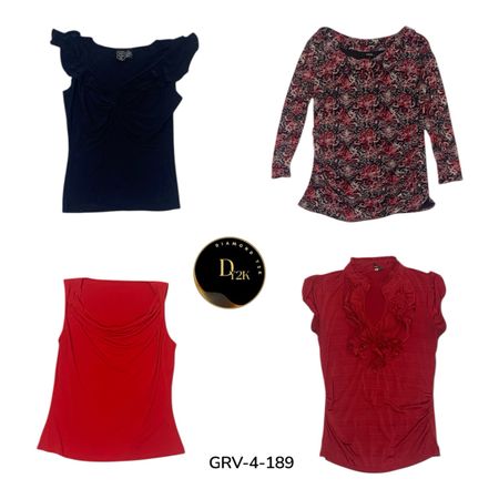 Y2k mix printed blouse (GRV-4-189)