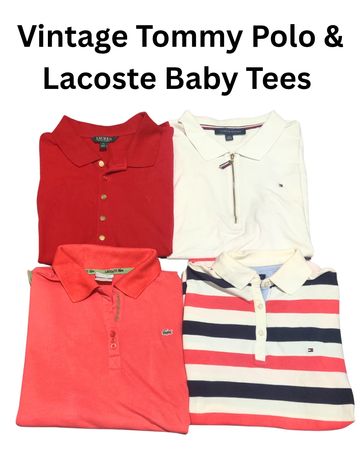 Vintage Tommy Polo & Lacoste Baby Tees (1154)