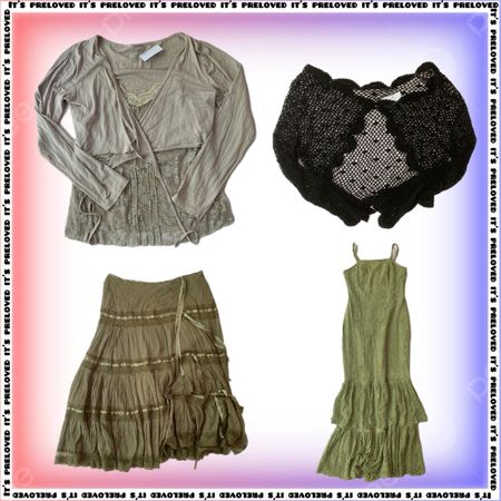 Boho Lagenlook Set - tops, dresses, skirts (SS-2240)