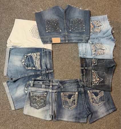 Y2K mini embroidery shorts