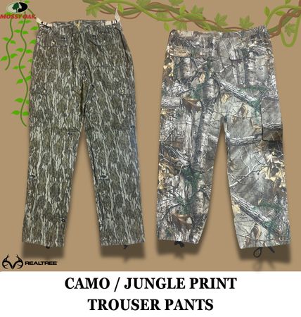 Camo / Jungle Print Trouser Pants