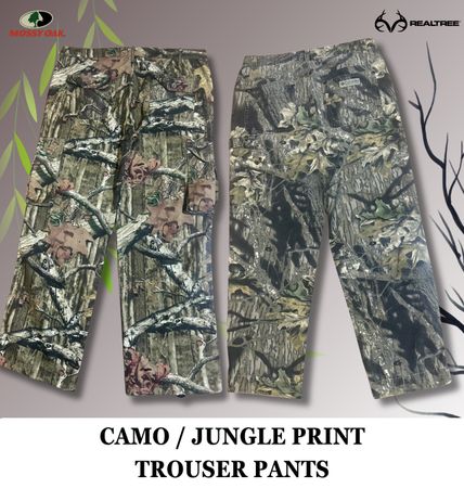 Camo / Jungle Print Trouser Pants