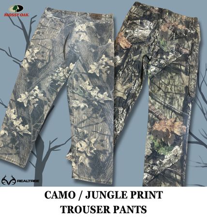 Premium Trouser Pants (Camo / Jungle Print)