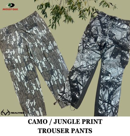 Premium Trouser Pants (Jungle Print / Camo)