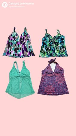 Y2k swim camitops