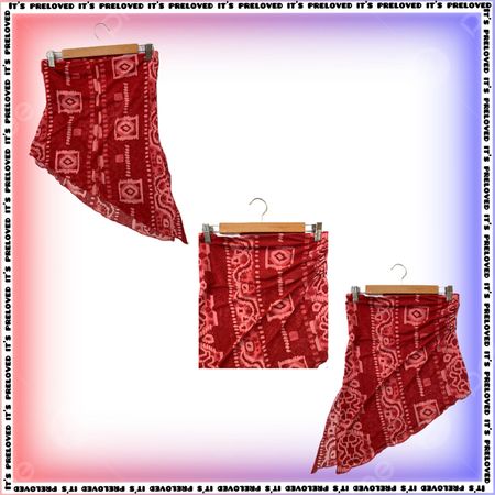 Upcycled Mesh Printed A Symmetrical Tube Top