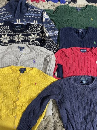 Ralph Lauren 1/4 Zip Kabelmix nur Kindergröße 2 Jahre 16 Nummer