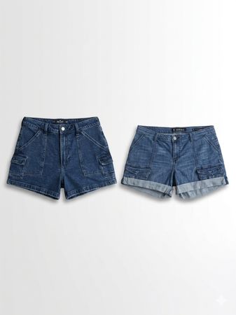 (FV-1150) Y2K Denim Shorts