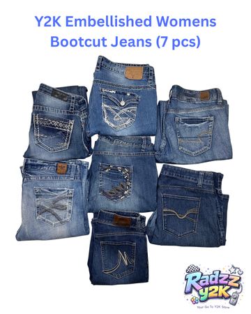 Jean bootcut femme Y2K