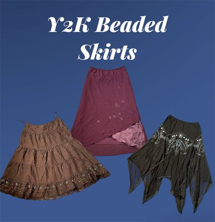 Y2K Beaded Skirts - (15/04)