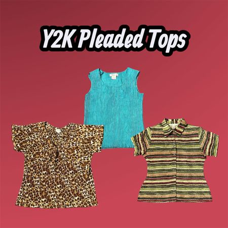 Y2K Pleaded Tops - (15/04)