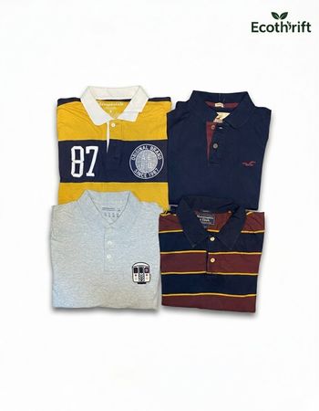 Mixed Brands Polo Shirts 12 pcs - Hollister,Aeropostale,American Eagle & Abercrombie
