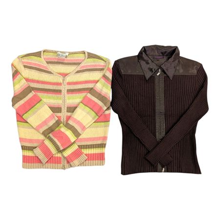 Y2K Zip Up Sweater