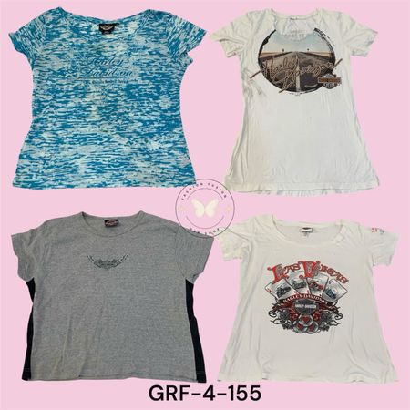 Harley Davidson Women’s Relaxed Fit T-Shirt – Effortless Cool  (GRF-4-155)