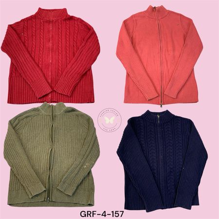 Women’s Cable Knit Sweater – Soft Cozy Winter Wear (GRF-4-157)